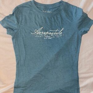 Aeropostale Women's Small Blue T-Shirt